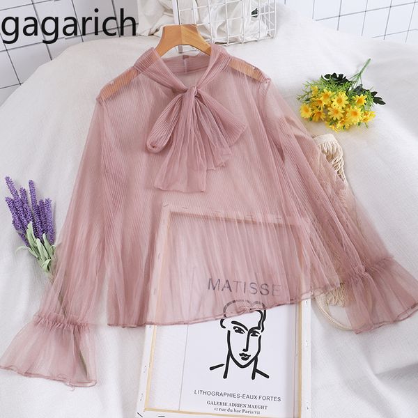 gagarich blouse 2019 women bottoming 2019 spring autumn thin mesh lace shirt v-neck long sleeve bow tie set inside, White
gagarich blouse 2019 women bottoming 2019 spring autumn thin mesh lace shirt v-neck long sleeve bow tie set inside, White