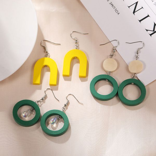 new chic wooden bohemia hollow circle earrings summer style handmade dangle jewelry for women girl ing, Silver
new chic wooden bohemia hollow circle earrings summer style handmade dangle jewelry for women girl ing, Silver