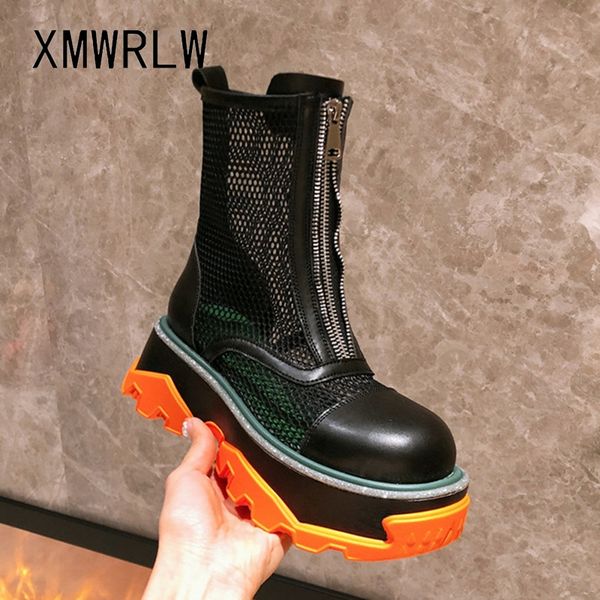 xmwrlw genuine leather summer women boots fashion zip shoes breathable mesh women mid-calf boots ladies summer shoes boot, Black
xmwrlw genuine leather summer women boots fashion zip shoes breathable mesh women mid-calf boots ladies summer shoes boot, Black