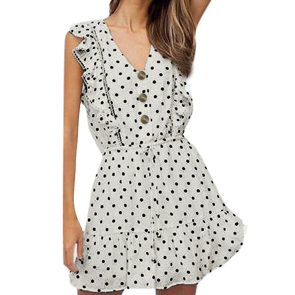 jaycosin women dress summer fashion elegant ladies white dress dot short sleeve holiday party dresses casual vestidos 2019, Black;gray
jaycosin women dress summer fashion elegant ladies white dress dot short sleeve holiday party dresses casual vestidos 2019, Black;gray