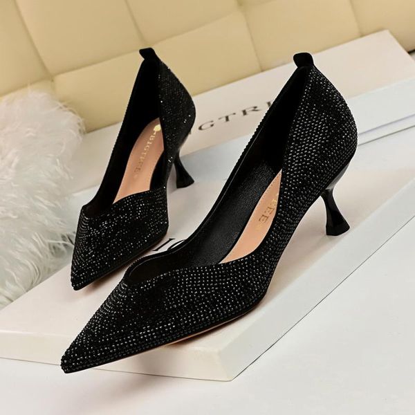 dm158 shoe 2020 fashion banquet women's shoe shallow mouth pointed rhinestone female high-heeled zapatos de mujer, Black
dm158 shoe 2020 fashion banquet women's shoe shallow mouth pointed rhinestone female high-heeled zapatos de mujer, Black