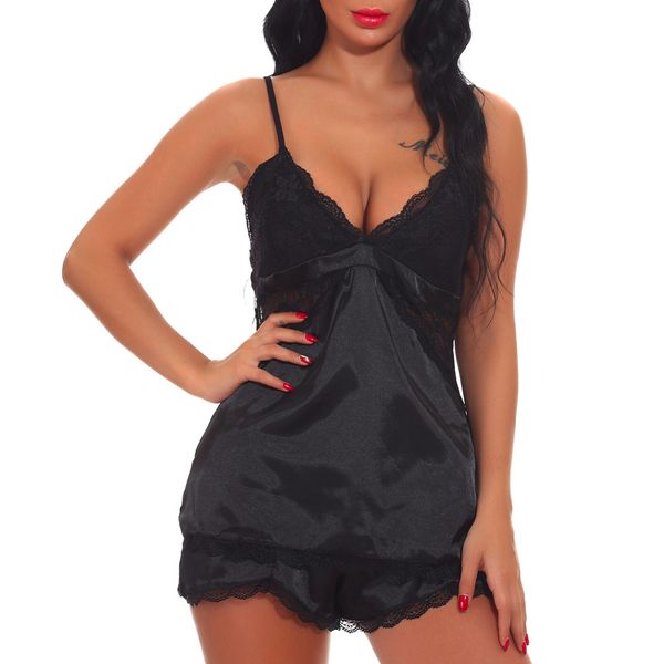 casual women satin pajamas set homewear muslin lace v-neck lingerie nightdress underwear set backless sleepwear nightgown, Blue;gray
casual women satin pajamas set homewear muslin lace v-neck lingerie nightdress underwear set backless sleepwear nightgown, Blue;gray