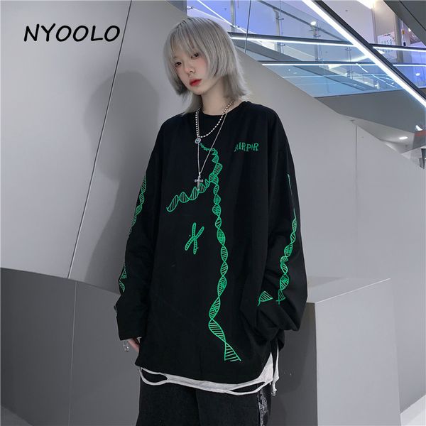 nyoolo harajuku стиль письма печать уличной сыпучие хип-хоп толстовки осень с длинным рукавом пуловеры фуфайка женщин мужчины одежды, Black
nyoolo harajuku стиль письма печать уличной сыпучие хип-хоп толстовки осень с длинным рукавом пуловеры фуфайка женщин мужчины одежды, Black