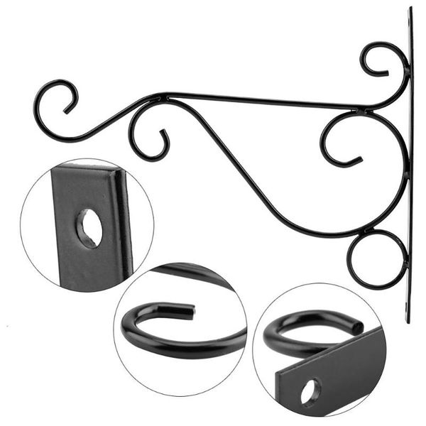 hanging plant bracket iron plant hanger wall hanging bracket flower hook for home garden decoration 25*21cm
hanging plant bracket iron plant hanger wall hanging bracket flower hook for home garden decoration 25*21cm