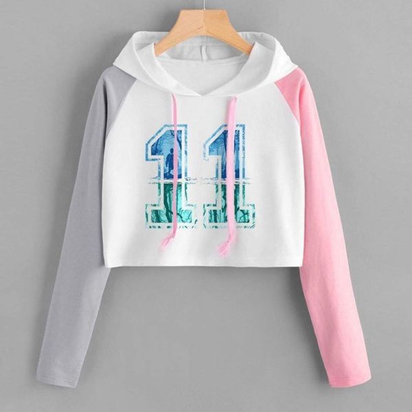 womens pattern printed short sweatshirt long sleeve patchwork casual hoodie sweatshirt lace up drawstring pullover felpe donna, Black
womens pattern printed short sweatshirt long sleeve patchwork casual hoodie sweatshirt lace up drawstring pullover felpe donna, Black