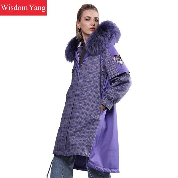 winter warm purple parka jacket coats womens drawstring real raccoon fur hooded liner long oversize parka jackets coat, Black
winter warm purple parka jacket coats womens drawstring real raccoon fur hooded liner long oversize parka jackets coat, Black