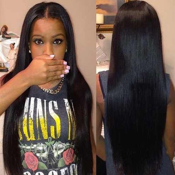 13x4 deep part lace front wig straight brazilian virgin human hair full lace wigs bleached knots pre plucked with baby hair, Black;brown
13x4 deep part lace front wig straight brazilian virgin human hair full lace wigs bleached knots pre plucked with baby hair, Black;brown