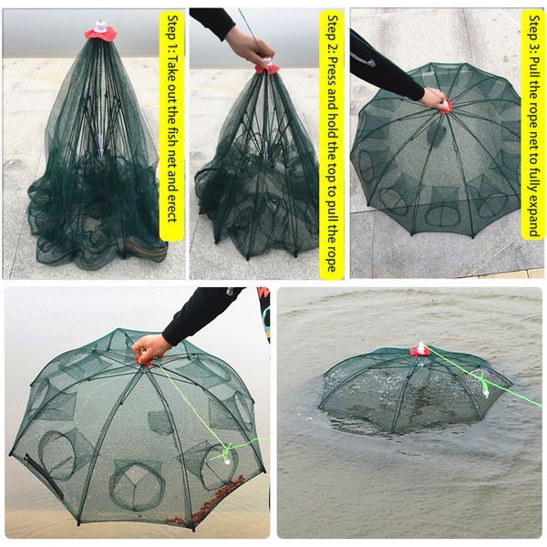 4/6/8/12/16 hole fishing net folded portable hexagon fish network automatic fishing shrimp trap fish minnow crab baits cast mesh
4/6/8/12/16 hole fishing net folded portable hexagon fish network automatic fishing shrimp trap fish minnow crab baits cast mesh
