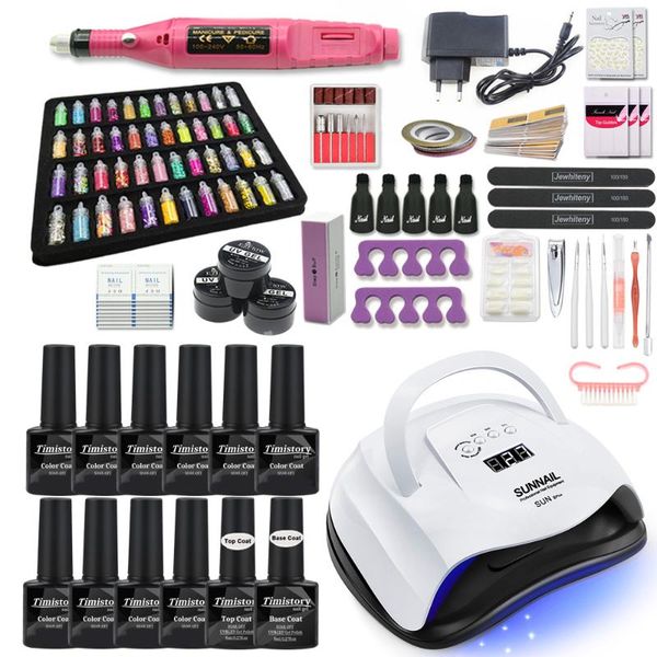manicure set nail kit 80w uv led lamp dryer with 10 colors nail gel polish kit soak off electric drill for tools
manicure set nail kit 80w uv led lamp dryer with 10 colors nail gel polish kit soak off electric drill for tools