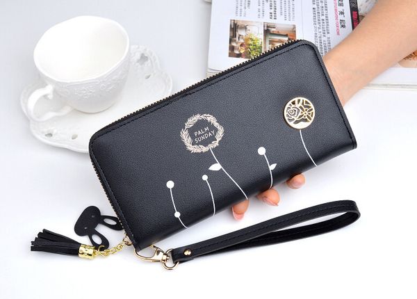 women's wallet female long clutch bag 2019 new zipper tassel multi-function large-capacity wallet phone bag, Black;red
women's wallet female long clutch bag 2019 new zipper tassel multi-function large-capacity wallet phone bag, Black;red