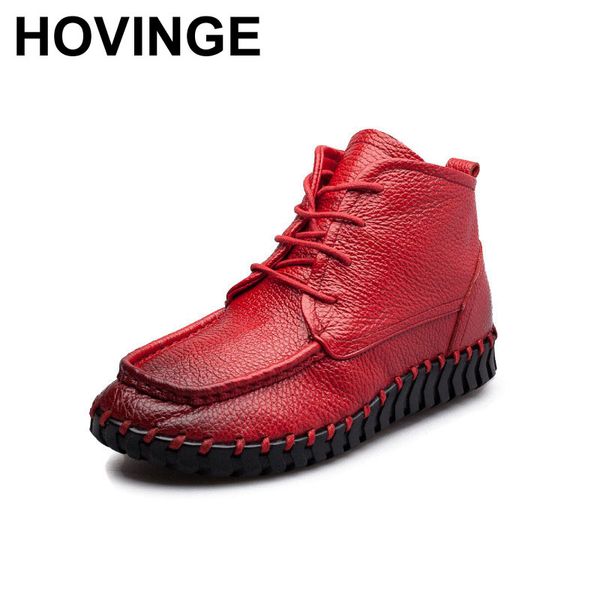 hovinge antumn winter women boots vintage genuine leather soft outsole flat shoes handmade full grain leather ankle boots, Black
hovinge antumn winter women boots vintage genuine leather soft outsole flat shoes handmade full grain leather ankle boots, Black