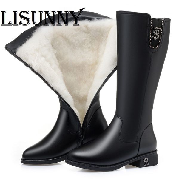 women high boots 2020 new winter boots women genuine leather large size 41 42 female riding ladies winter footwear, Black
women high boots 2020 new winter boots women genuine leather large size 41 42 female riding ladies winter footwear, Black