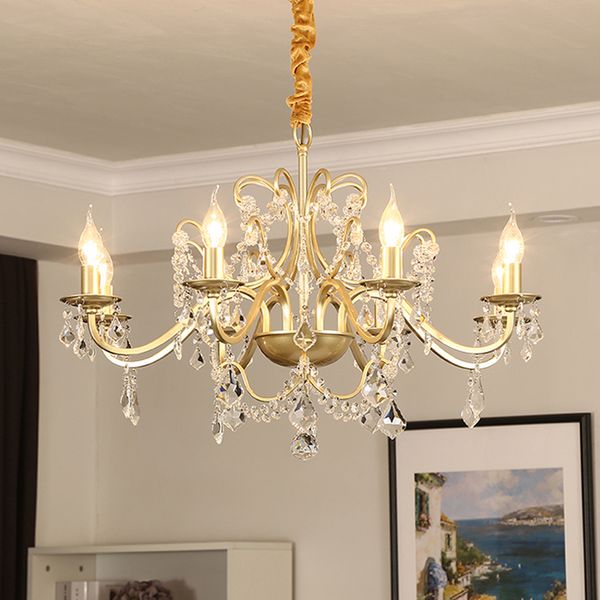 american country chandelier creative living room chandelier lighting restaurant crystal lamp personality simple bedroom golden pendant lamps
american country chandelier creative living room chandelier lighting restaurant crystal lamp personality simple bedroom golden pendant lamps