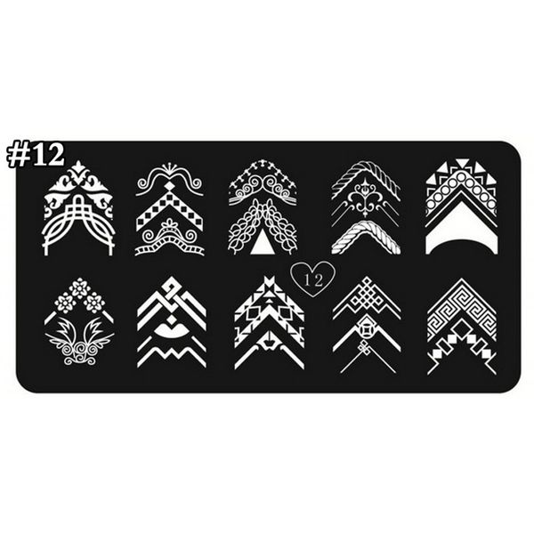 1x stylish nail art printing image stamping plates various french tips pattern diy manicure stamp template plates tools tixin-12, White
1x stylish nail art printing image stamping plates various french tips pattern diy manicure stamp template plates tools tixin-12, White