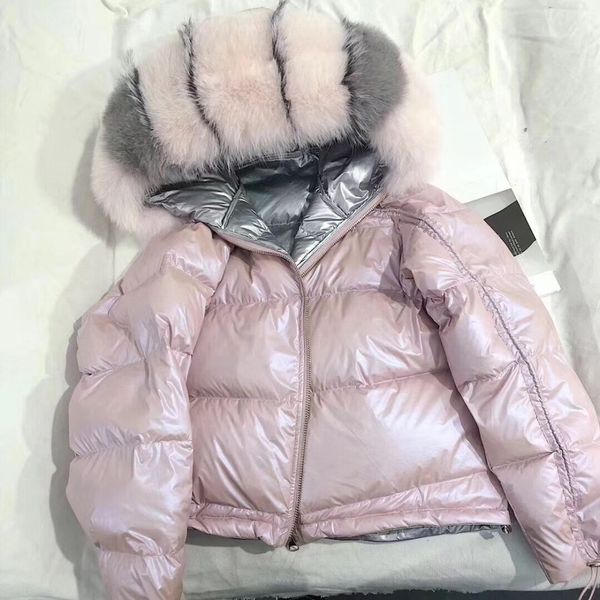 2019 winter jacket women real fur coat natural fur collar loose short coat sliver white duck down jacket korean clothing, Black
2019 winter jacket women real fur coat natural fur collar loose short coat sliver white duck down jacket korean clothing, Black