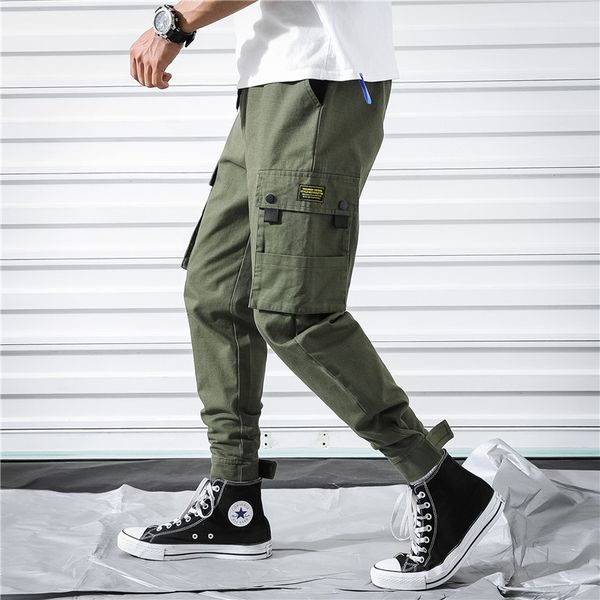 large size casual pants 2019 spring clothing new style solid color bib overall men's beam leg multi-pockets pants trend, White;black
large size casual pants 2019 spring clothing new style solid color bib overall men's beam leg multi-pockets pants trend, White;black