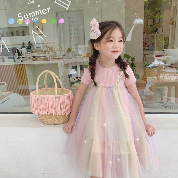 girls dress rainbow candy color mesh cotton patchwork sweet kids clothing t200417, Red;yellow
girls dress rainbow candy color mesh cotton patchwork sweet kids clothing t200417, Red;yellow