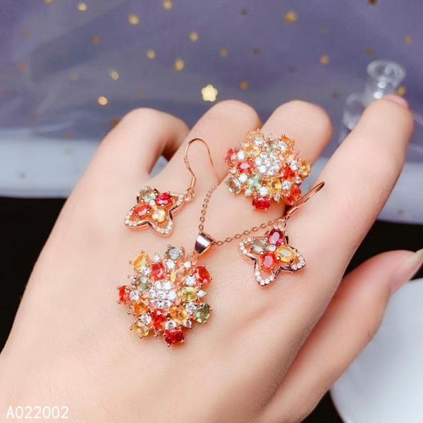 kjjeaxcmy fine jewelry 925 sterling silver inlaid natural colored sapphire female ring pendant earring set supports test, Black
kjjeaxcmy fine jewelry 925 sterling silver inlaid natural colored sapphire female ring pendant earring set supports test, Black