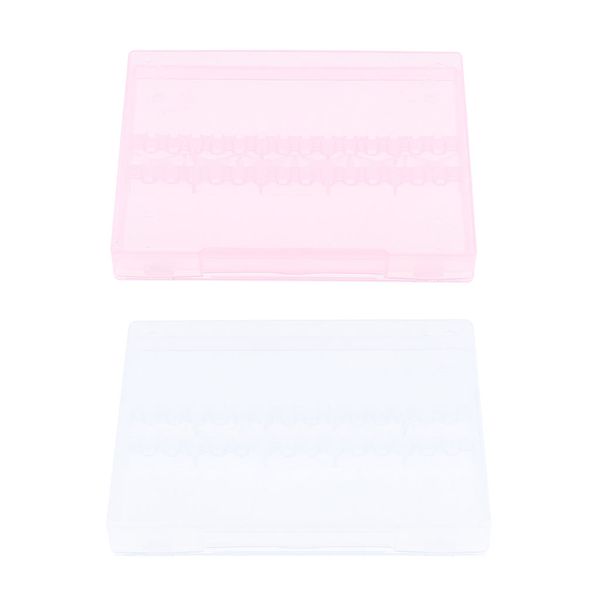 clear+pink 14 holes anti-dust nail drill bits holder case manicure art bits organizer box 2 pack
clear+pink 14 holes anti-dust nail drill bits holder case manicure art bits organizer box 2 pack