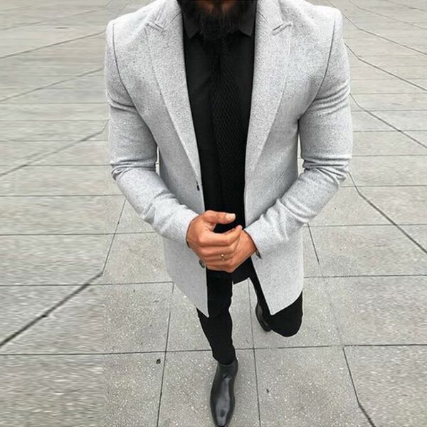 new arrival men's slim woolen coat winter new luxury jacket thick warm single-breasted business coat, Black
new arrival men's slim woolen coat winter new luxury jacket thick warm single-breasted business coat, Black