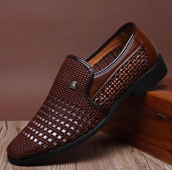 men shoes hollow breathable sandal formal weave holes slip on loafer summer 3colors pu leather c545, Black
men shoes hollow breathable sandal formal weave holes slip on loafer summer 3colors pu leather c545, Black