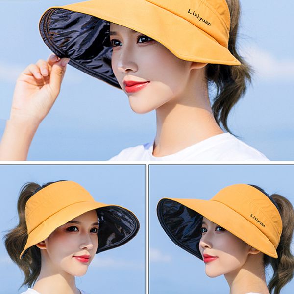 new sunscreen women hat wide brim fashion empty hat vinyl uv protection sun women summer sun hats, Blue;gray
new sunscreen women hat wide brim fashion empty hat vinyl uv protection sun women summer sun hats, Blue;gray