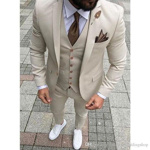 slim fits groom tuxedos one button beige notch lapel man work suit wedding mens blazer party suits (jacket+pants+vest+tie) j680, Black;gray
slim fits groom tuxedos one button beige notch lapel man work suit wedding mens blazer party suits (jacket+pants+vest+tie) j680, Black;gray