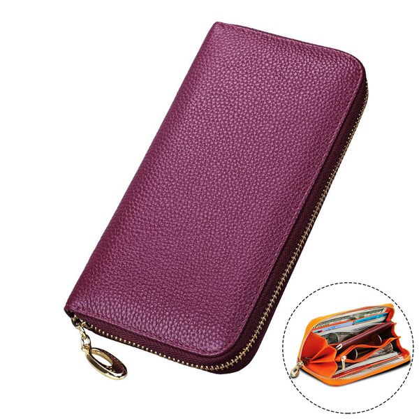 genuine leather women wallet female coin purse long wallet clutch casual zipper money phone bag orange womens wallets and purses, Red;black
genuine leather women wallet female coin purse long wallet clutch casual zipper money phone bag orange womens wallets and purses, Red;black