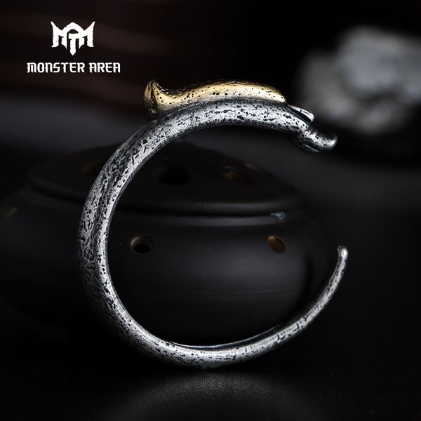 monster area vintage solid 990 silver couple bracelet chinese style opening bracelet trendy classic couple, Golden;silver
monster area vintage solid 990 silver couple bracelet chinese style opening bracelet trendy classic couple, Golden;silver