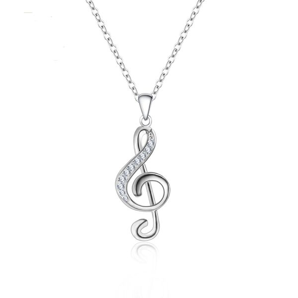 1 pc chic crystal music note pendant necklace silver color chain necklace for women girls jewelry nice christmas gifts
1 pc chic crystal music note pendant necklace silver color chain necklace for women girls jewelry nice christmas gifts