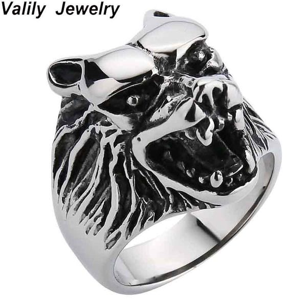 valily men's vintage biker wolf head ring stainless steel punk biker silver black animal ring for man classic finger band rings
valily men's vintage biker wolf head ring stainless steel punk biker silver black animal ring for man classic finger band rings