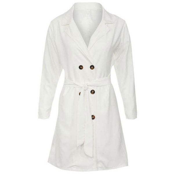 missky autumn spring women trench solid color long sleeve double-breasted windbreaker coat, Tan;black
missky autumn spring women trench solid color long sleeve double-breasted windbreaker coat, Tan;black