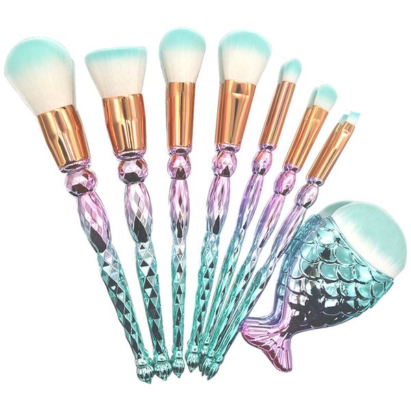 diamond mermaid brushes makeup sets 8pcs colorful eye shadow eyebrow powder professional cosmetic kit make up brush tool maquiagem newest
diamond mermaid brushes makeup sets 8pcs colorful eye shadow eyebrow powder professional cosmetic kit make up brush tool maquiagem newest