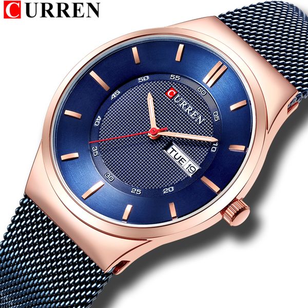man steel watch luxury brand curren 2018 new fashion casual business quartz wristwatches mesh horloge with week and date window, Slivery;brown
man steel watch luxury brand curren 2018 new fashion casual business quartz wristwatches mesh horloge with week and date window, Slivery;brown