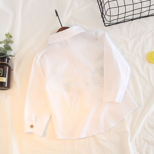 children fold-down collar long sleeve cartoon cat shirt spring and autumn new products childrenswear children girl's shirt baby, White
children fold-down collar long sleeve cartoon cat shirt spring and autumn new products childrenswear children girl's shirt baby, White