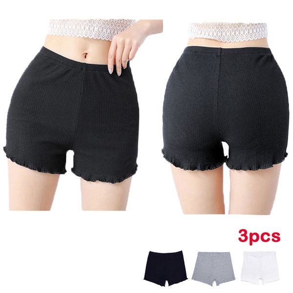 womens summer shorts three pieces casual solid high waist thread cotton ladies short elastic lace soft home velvet shorts, White;black
womens summer shorts three pieces casual solid high waist thread cotton ladies short elastic lace soft home velvet shorts, White;black