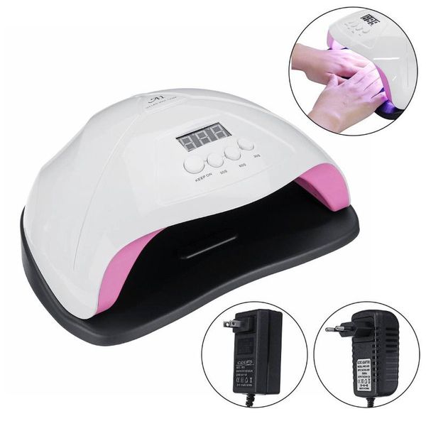 90w uv nail lamp light manicure polish gel dryer machine 48 leds smart infrared sensor lcd display painless nail art tool
90w uv nail lamp light manicure polish gel dryer machine 48 leds smart infrared sensor lcd display painless nail art tool
