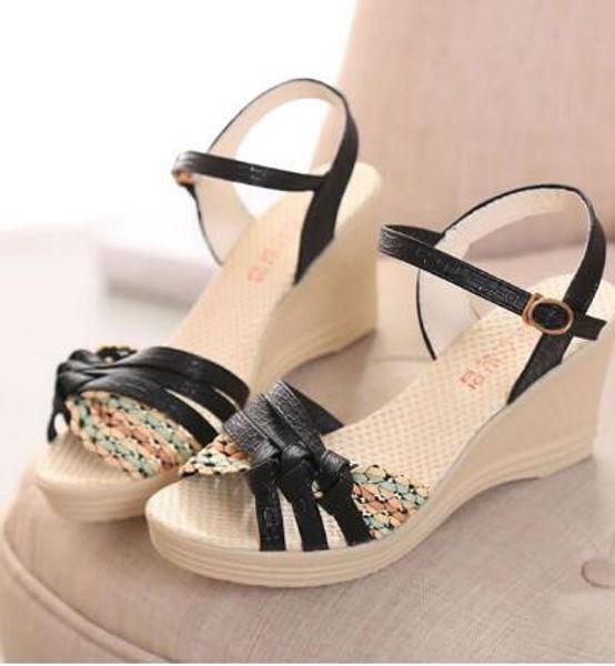 the new summer 2019 trendy wedge-heeled fish mouth shoes roman sandals muffin platforms for schoolgirls, Black
the new summer 2019 trendy wedge-heeled fish mouth shoes roman sandals muffin platforms for schoolgirls, Black
