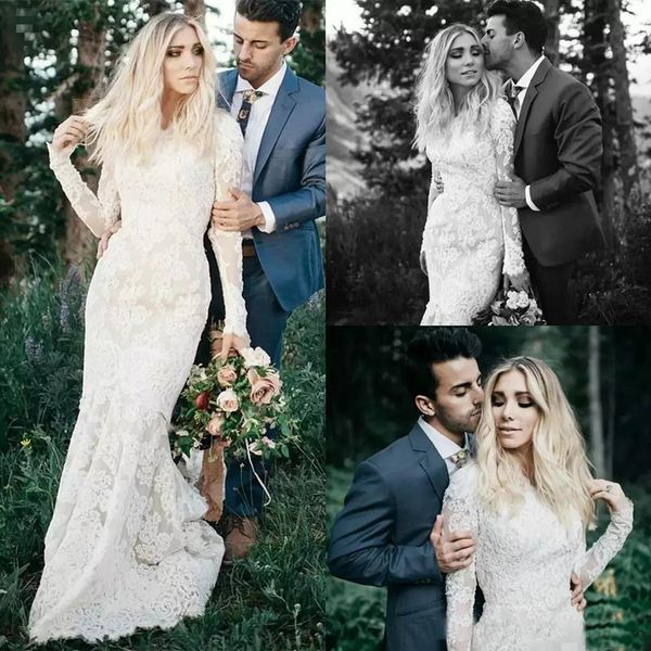 Dramatic Rustic Mermaid Wedding Dresses 2019 Full Lace Vintage Long Sleeve Trumpet Bohemian Country Western Bridal Wedding Gown
Dramatic Rustic Mermaid Wedding Dresses 2019 Full Lace Vintage Long Sleeve Trumpet Bohemian Country Western Bridal Wedding Gown