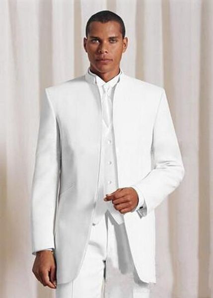 new design morning style white groom stand collar tuxedos groomsmen men's wedding suits man suits(jacket+pants+vest+tie, White;black
new design morning style white groom stand collar tuxedos groomsmen men's wedding suits man suits(jacket+pants+vest+tie, White;black