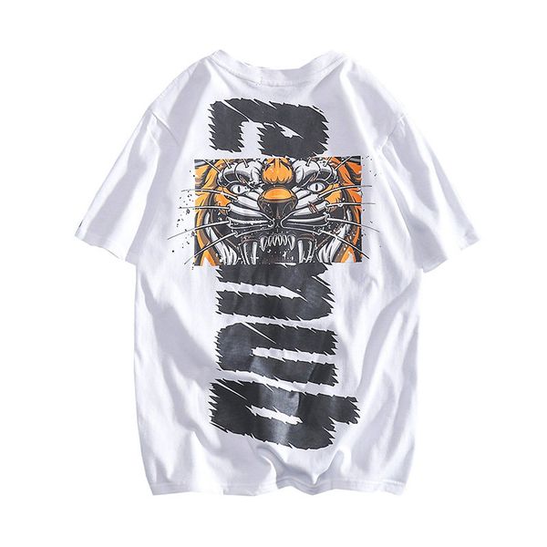 2020 summer new wave of brand hiphop hip hop t-shirt printing national tide of young men loose short-sleeve trend, White;black 
2020 summer new wave of brand hiphop hip hop t-shirt printing national tide of young men loose short-sleeve trend, White;black