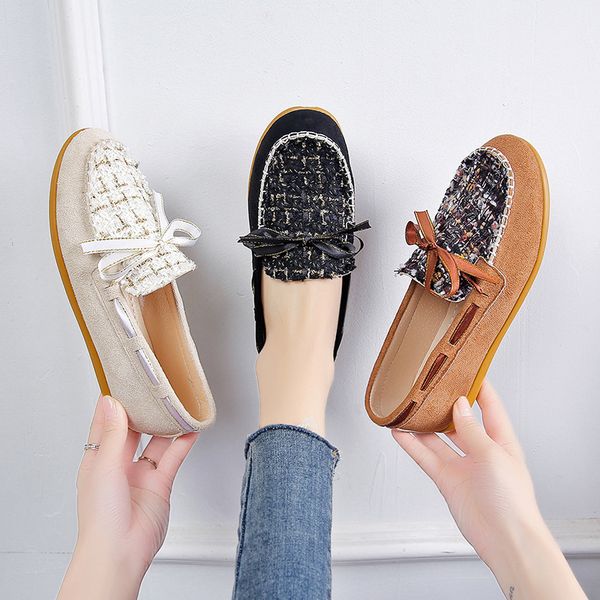 shoes woman comfortable and elegant round toe casual female sneakers slip-on bow-knot all-match women's moccasins soft shallow, Black
shoes woman comfortable and elegant round toe casual female sneakers slip-on bow-knot all-match women's moccasins soft shallow, Black