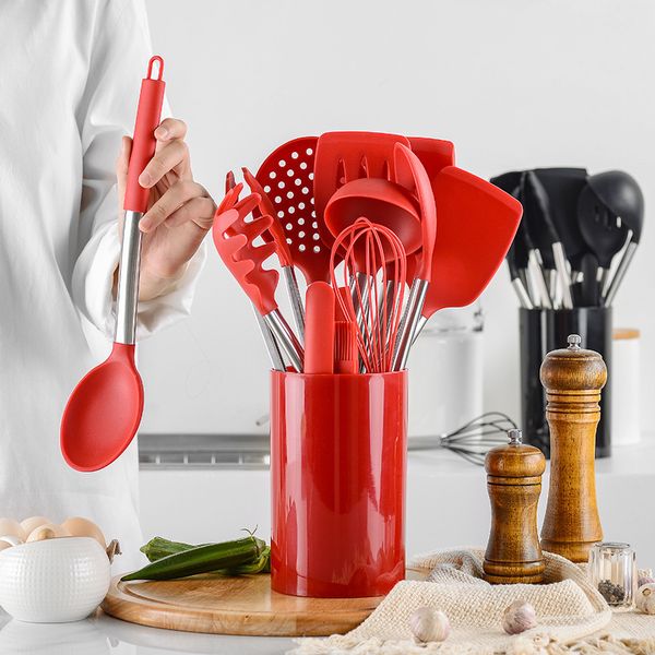 14pcs kitchen silicone non-stick cooking spoon spatula ladle egg beaters utensils dinnerware set cooking tools accessories
14pcs kitchen silicone non-stick cooking spoon spatula ladle egg beaters utensils dinnerware set cooking tools accessories