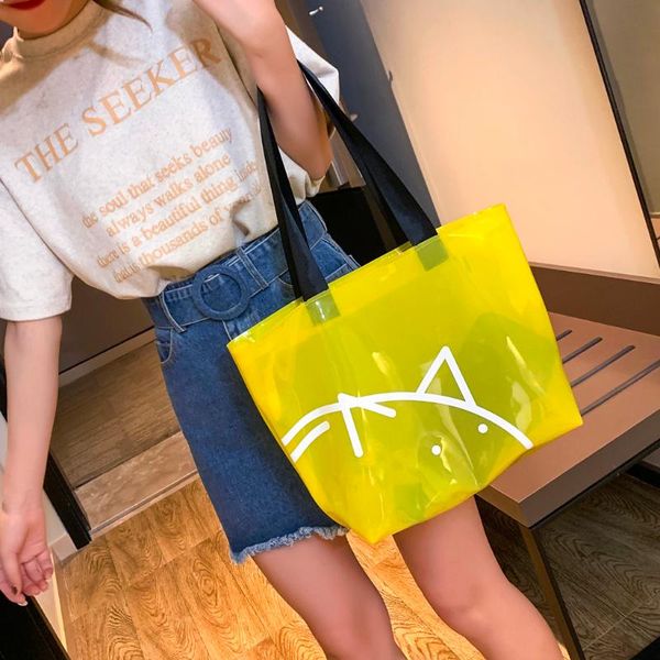 large waterproof pvc women shoulder tote bags candy jelly beach summer casual shopping shoulder bags travel #t2g
large waterproof pvc women shoulder tote bags candy jelly beach summer casual shopping shoulder bags travel #t2g