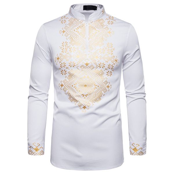 kancoold casual stand shirt men's shirt men's fashion leisure african style printing long-sleeved blouse nov12, White;black
kancoold casual stand shirt men's shirt men's fashion leisure african style printing long-sleeved blouse nov12, White;black
