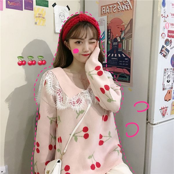 sweet style women sweater loose knitted lace up women's clothing korean v-neck pullovers fashion brand autumn ulzzang new, White;black
sweet style women sweater loose knitted lace up women's clothing korean v-neck pullovers fashion brand autumn ulzzang new, White;black