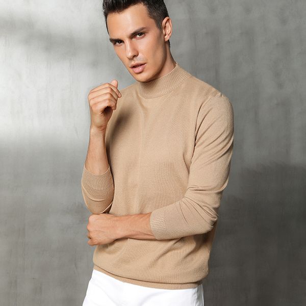 men's cashmere wool knitted sweater turtleneck brand solid color men pullovers male vintage style autumn winter basic clothing, White;black
men's cashmere wool knitted sweater turtleneck brand solid color men pullovers male vintage style autumn winter basic clothing, White;black