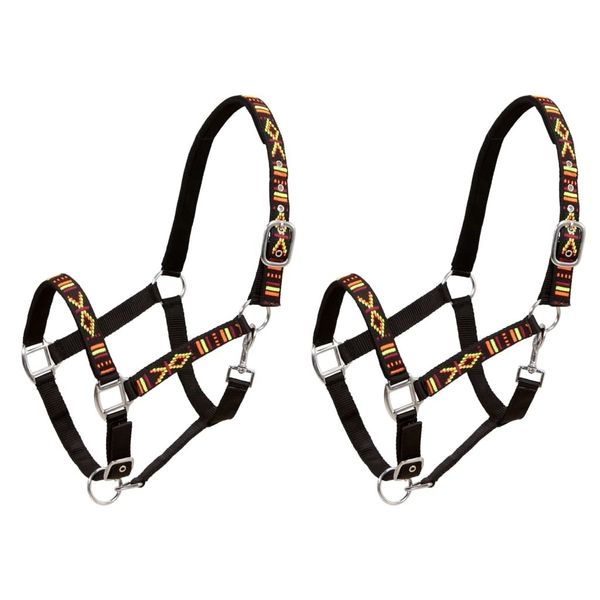 horse head nylon black percheron size 2 units garden sets