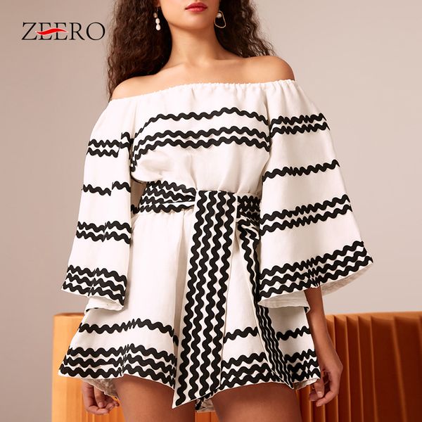wave striped playsuits for women 2019 new arrival slash neck flare sleeve high waist bandage hit colors female jumpsuits, Black;white
wave striped playsuits for women 2019 new arrival slash neck flare sleeve high waist bandage hit colors female jumpsuits, Black;white