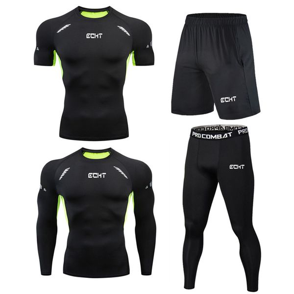 4 pieces / set of men's track suits sportswear gym fitness compression clothing running jogging sportswear sports fitness pants, Black;blue
4 pieces / set of men's track suits sportswear gym fitness compression clothing running jogging sportswear sports fitness pants, Black;blue